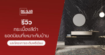 รีวิว กระเบื้องสีดำ ยอดนิยมที่เหมาะกับบ้านและโครงการระดับพรีเมียม